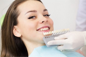 a patient undergoing cosmetic dentistry in Copperas Cove