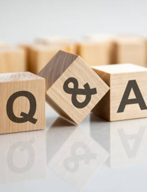 Q & A wooden blocks