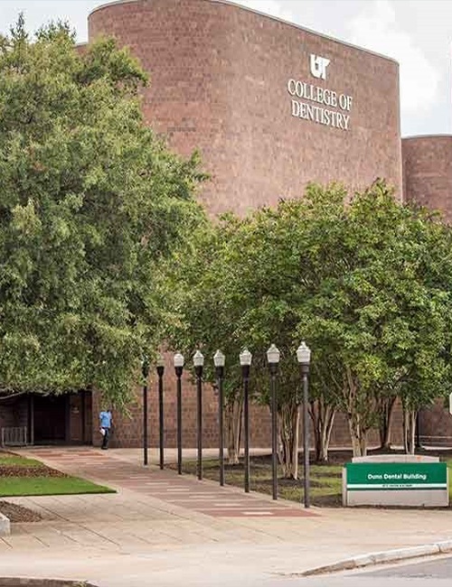 Outside view of dental school building