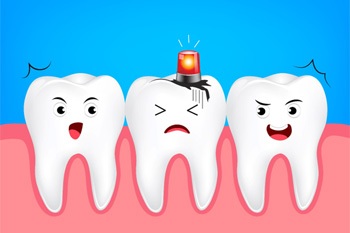 cartoon teeth for emergency dentistry  