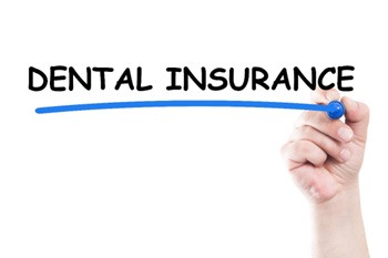 dental insurance written with marker  