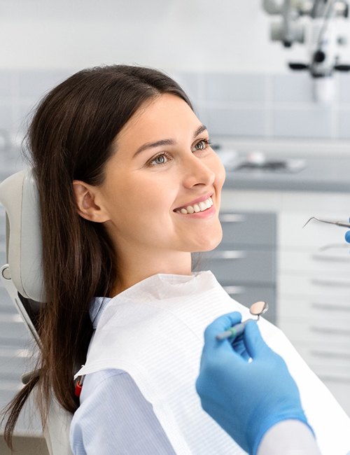 patient smiling after getting tooth-colored fillings in Copperas Cove